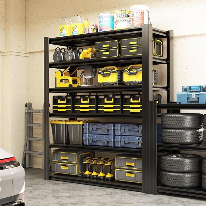 82" H Heavy Duty Garage Shelving 3000LBS Storage Shelves Adjustable 6 Tier - Image 6