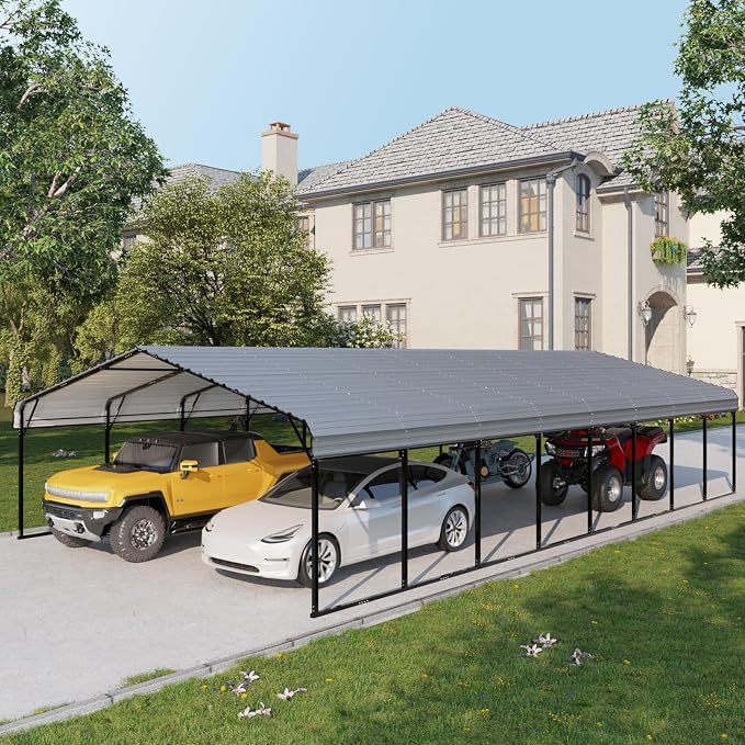 EROMMY 20x40 FT Metal Carport, Heavy Duty Carports by EROMMY