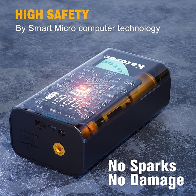 Jump Starter with Air Compressor, 5000A Portable Car Battery Jump Starter - Image 7