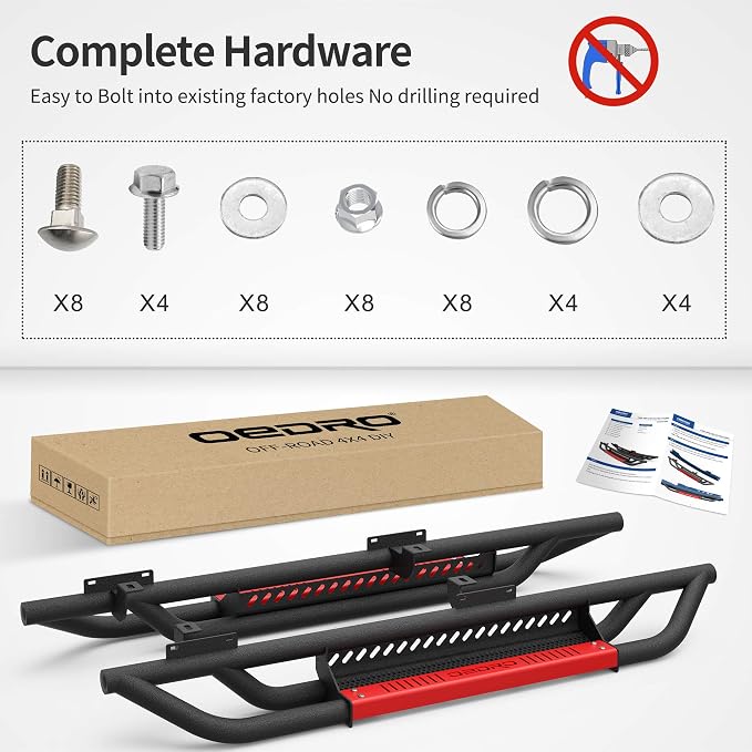 OEDRO 6 inch Running Boards, Drop Side Steps Compatible - Image 9