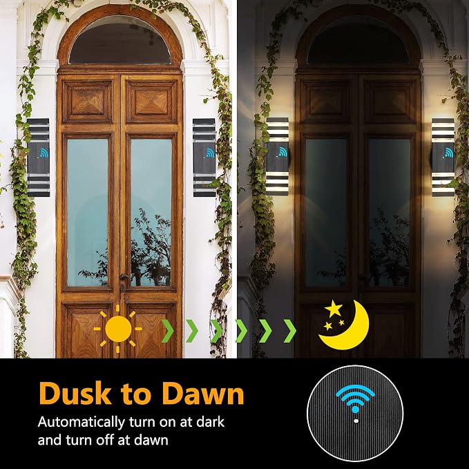 tewei 4 Pack Dusk to Dawn Outdoor Light Fixture - Image 3