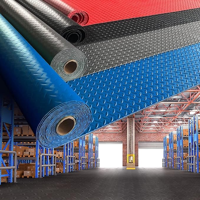 Boshen 5Ft x 7.5Ft Garage Floor Mat 2.5mm Thickened Rubber Flooring Roll - Image 5