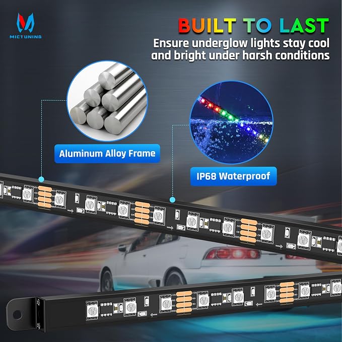 MICTUNING 8Pcs N8+ RGBW Underglow LED Lights - Image 3