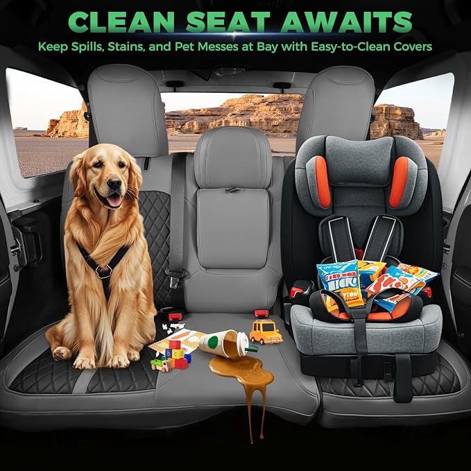 for Jeep Wrangler Seat Covers 4Door JL 2018 2019 2020 2021 2022 2023 2024 2025 - Image 7