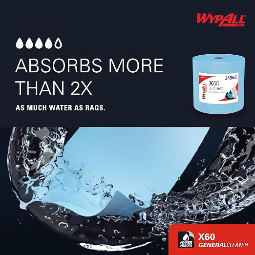 WypAll GeneralClean X60 Cloths Multi-Task Cleaning Wipes, Strong and Absorbent - Image 11