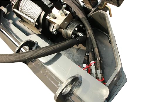 7.5T Skid Steer Winch, 93 FT Steel Cable Forestry Logging Winch, 15000 LB - Image 6