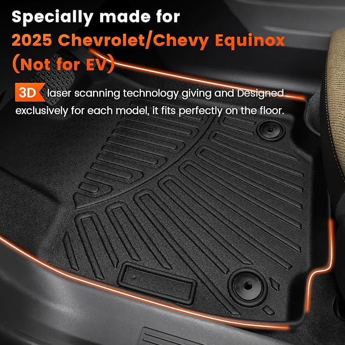KMF Floor Mats for 2025 2026 Chevrolet/Chevy Equinox Accessories GMC Terrain - Image 2