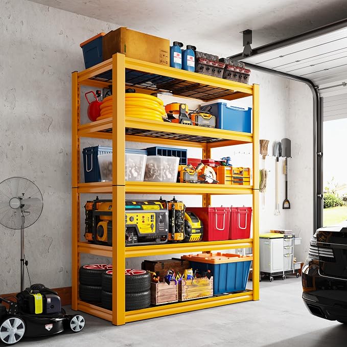 REIBII Storage Shelves 40''W Garage Shelving Heavy Duty Metal Shelving 2000LBS - Image 5
