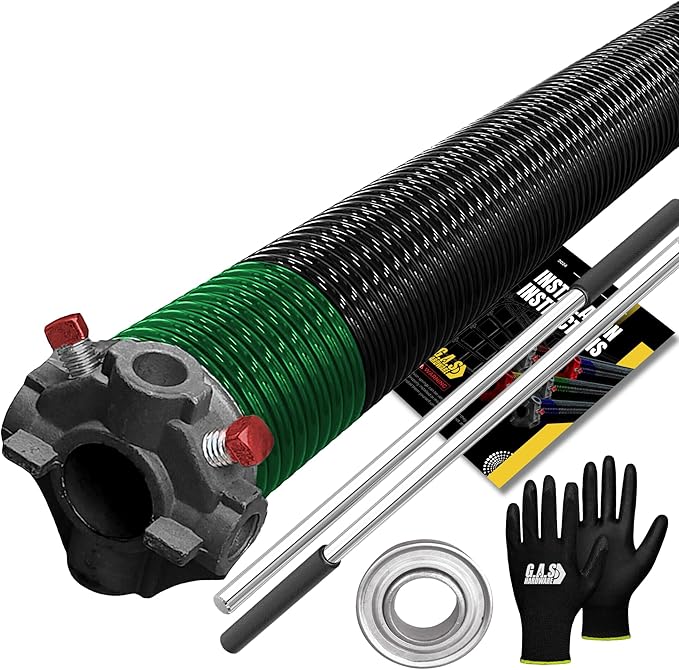 Garage Door Torsion Spring 243x1.75x33 Includes 1” Steel Bearing, and Winding by GASHardware