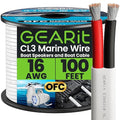 GEARit Speaker Wire 16 Gauge, Duplex 2-Conductor, Speaker Wires by GEARit