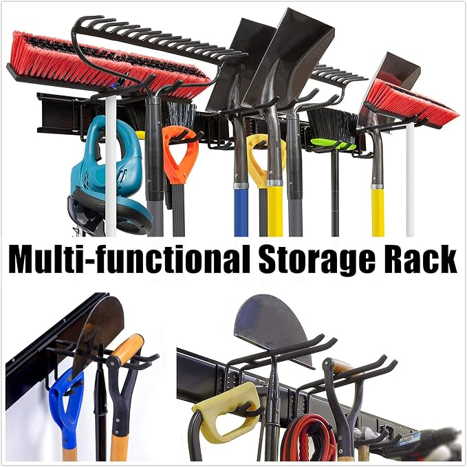 WALMANN Garage Storage Organization System Ski Wall Rack 10 Pairs of Skis Mount - Image 9