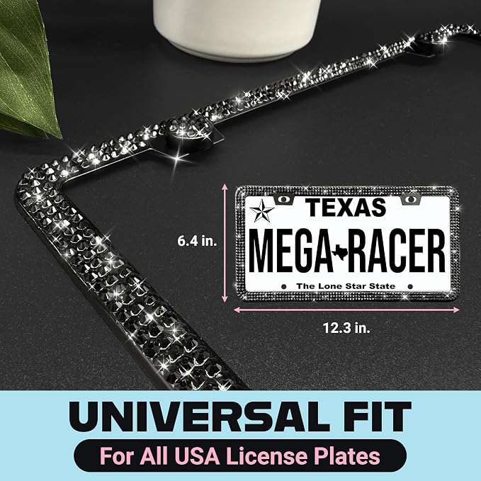 Elegant Bling License Plate Frames - Image 2