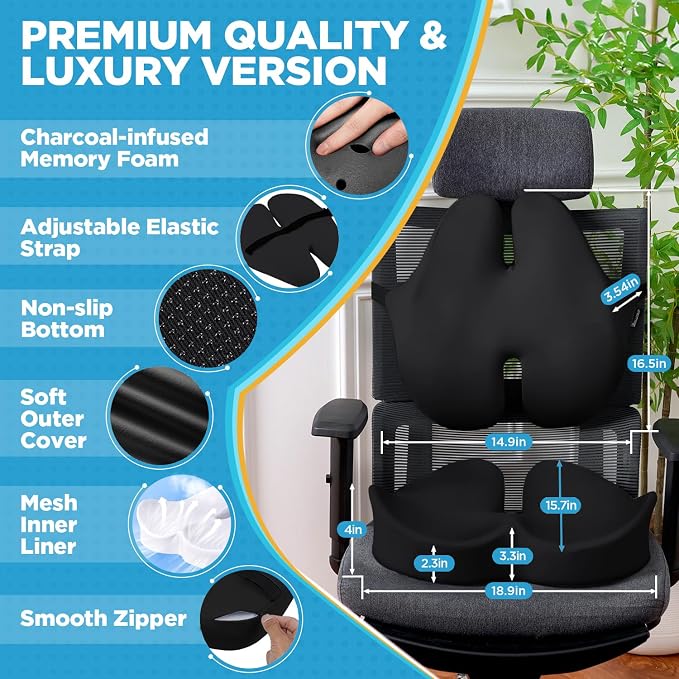 BEAUTRIP Seat Cushion & Lumbar Support Pillow - Image 2