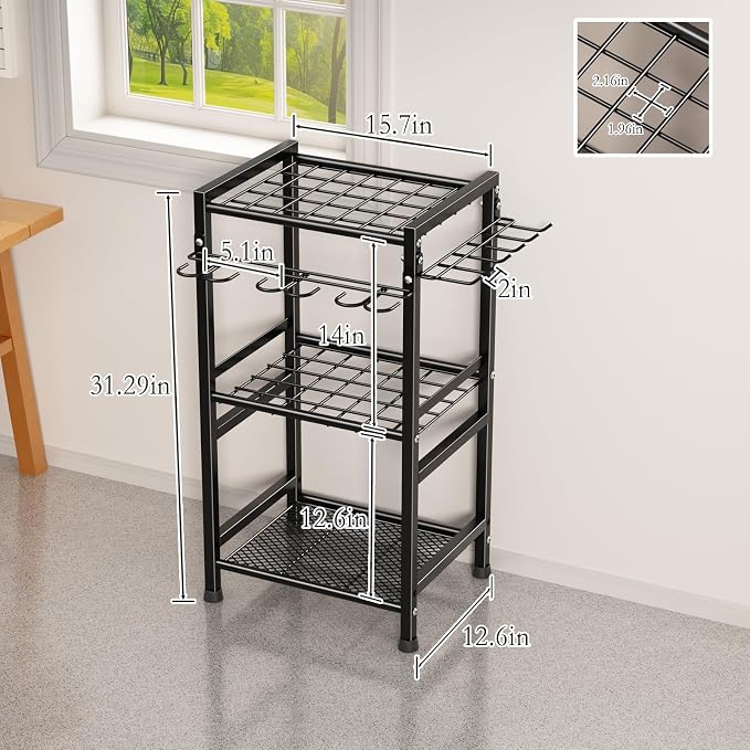 Garden Tool Organizer Storage Metal Yard Tool Organizer Heavy Duty Garden Tool - Image 7