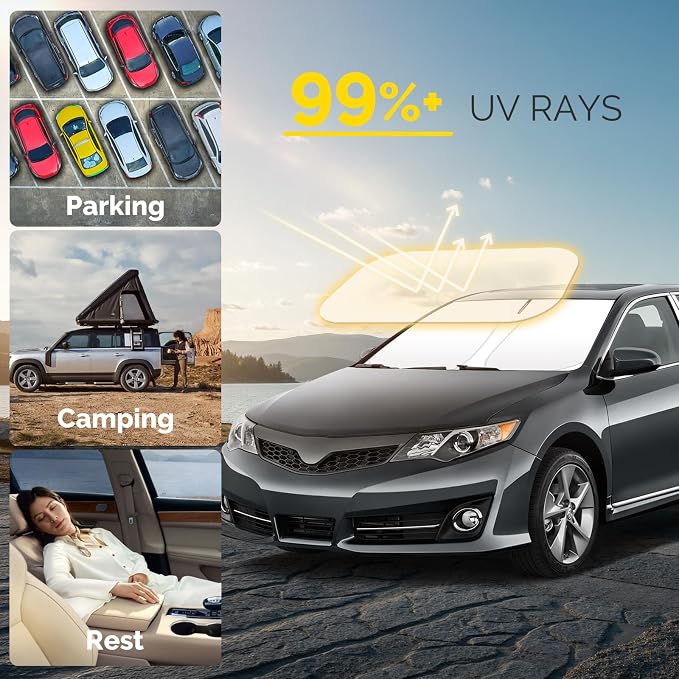 Car Windshield Sun Shade Compatible - Image 2