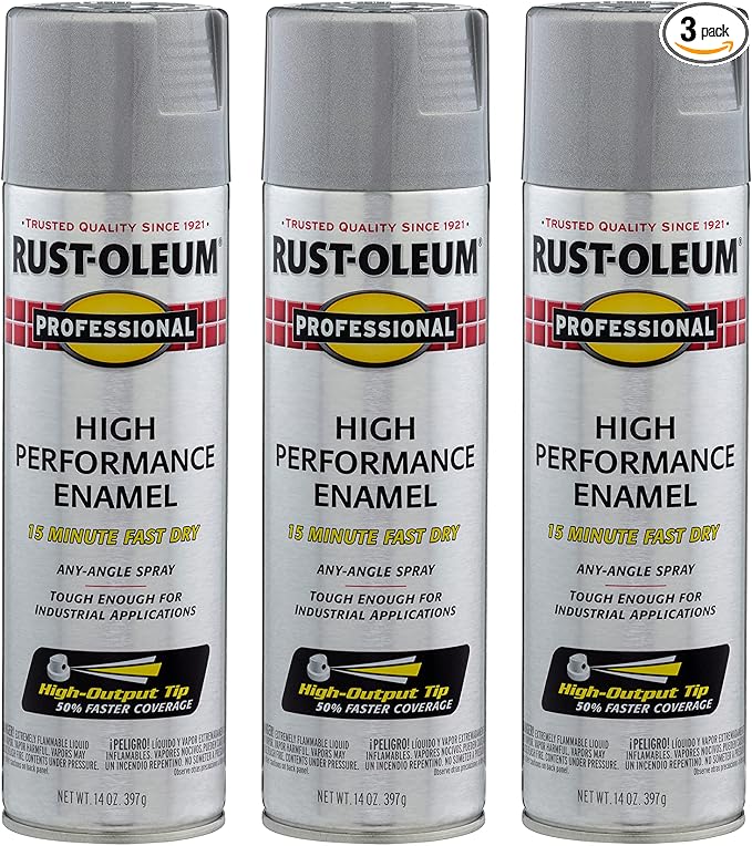 Rust-Oleum 7515838-3PK Professional High Performance Enamel Spray Paint by Rust-Oleum