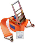 Ratchet Straps with Double J Hook 4 inch X 40 ft by Dawnerz