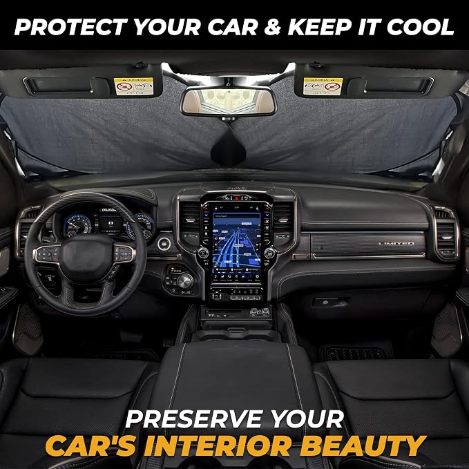 X-Large Truck Windshield Sun Shade - Image 2