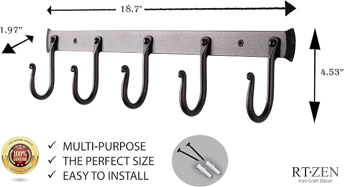 RTZEN Wall Mount Hook Set - Image 4