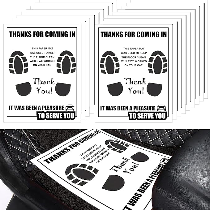 300 Pcs Car Paper Floor Mats, Disposable Automotive Floor Mats - Image 8
