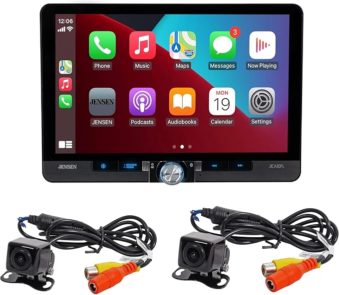Jensen J1CA10FL-BUC 10.1-inch CarPlay Android Auto Car Stereo by Jensen