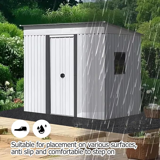 Outdoor Storage Shed Floor Mat, 6 * 8.2FT Waterproof Washable Garden Flooring - Image 6