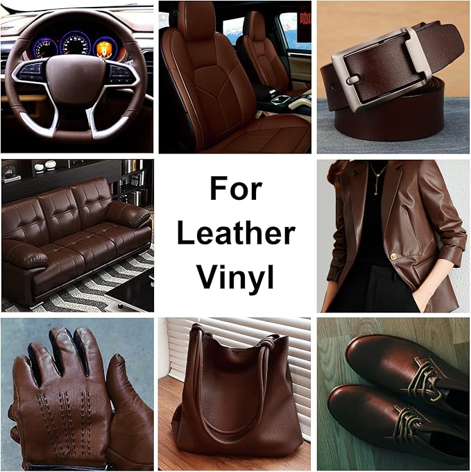 Dark Brown Leather Recoloring Balm, Leather Repair Kit - Image 2