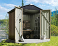 Greesum Outdoor Storage Shed 6 x 4 ft. Utility Tool Shed Metal Storage Garden by BuynowfromGreesum