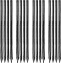 16 inches Ground Rebar Stakes Heavy Duty Metal Spikes by Besitu
