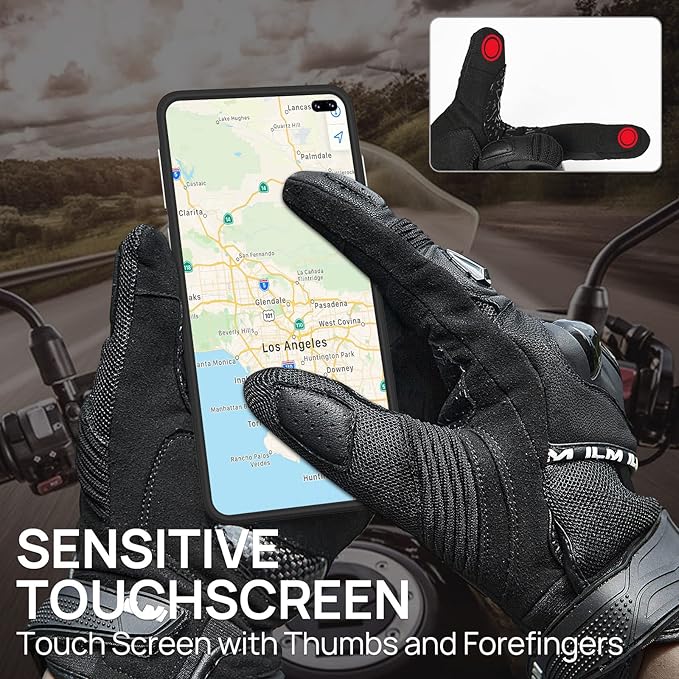 ILM Motorcycle Gloves for Men and Women Touchscreen Riding Gloves Motorbike - Image 3