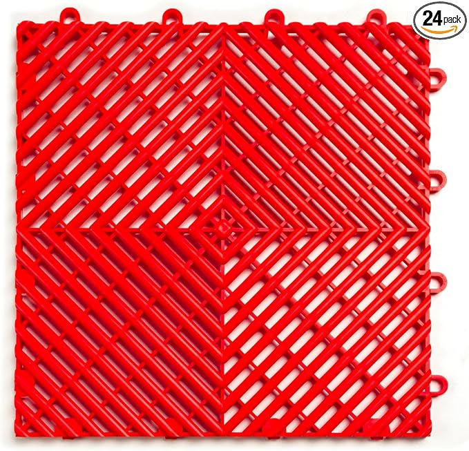 Big Floors RaceDeck Free-Flow Open Rib Self-Draining Design, Durable Copolymer by BigFloors