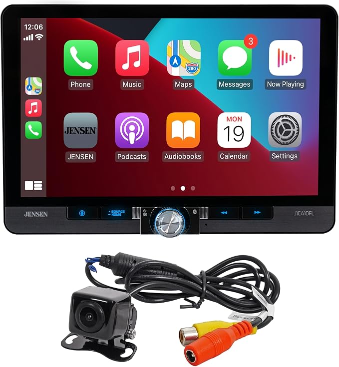Jensen J1CA10FL-BUC 10.1-inch CarPlay Android Auto Car Stereo - Image 2
