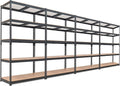 HOMEDANT 5-Tier Laminated Boltless Heavy Duty Metal Shelving Unit Adjustable by TheBestOrganizingSolution