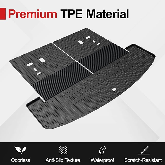 Floor Mats for 2025 Hyundai Santa Fe, All Weather TPE Cargo Mat - Image 7