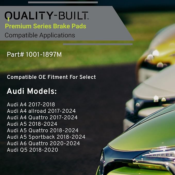 Premium Semi-Metallic Front Brake Pads Compatible - Image 3