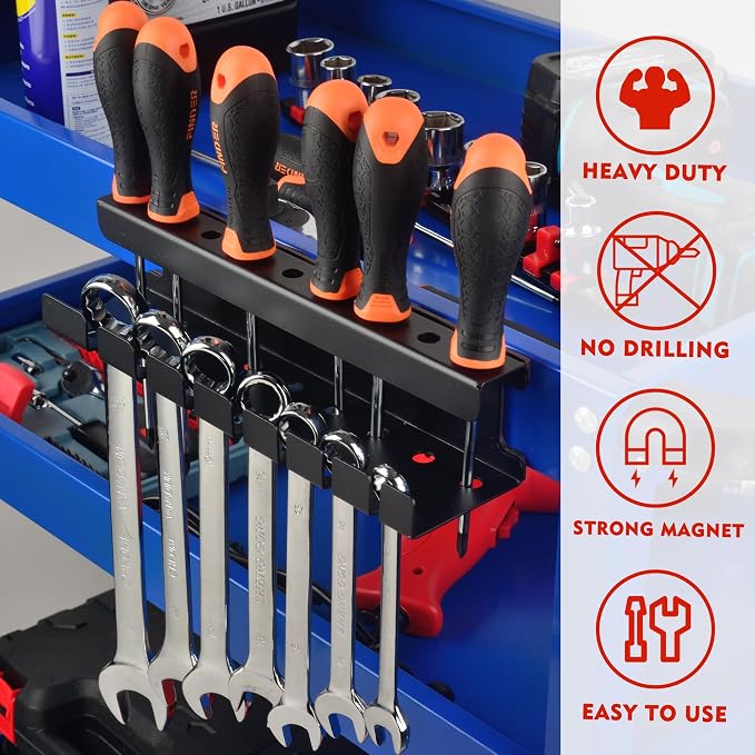 ULIBERMAGNET Magnetic Wrench Holder, Heavy Duty Magnetic Tool Holder, Wrench - Image 3