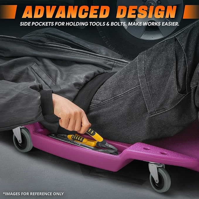 DNA MOTORING 48 Inches Heavy-Duty Low-Profile Roller Automotive Creeper - Image 4