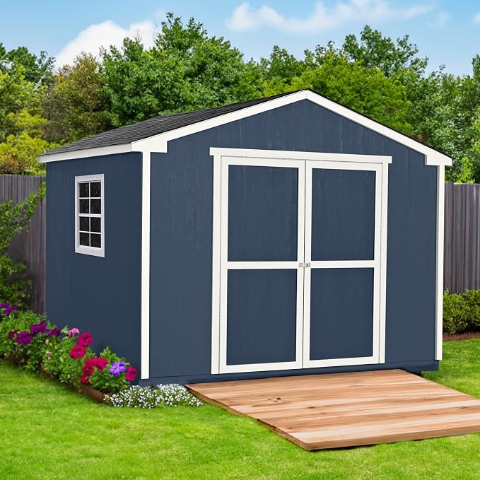 Handy Home Products Charleston Value Gable 10x8 Do-It-Yourself Wooden Storage - Image 3