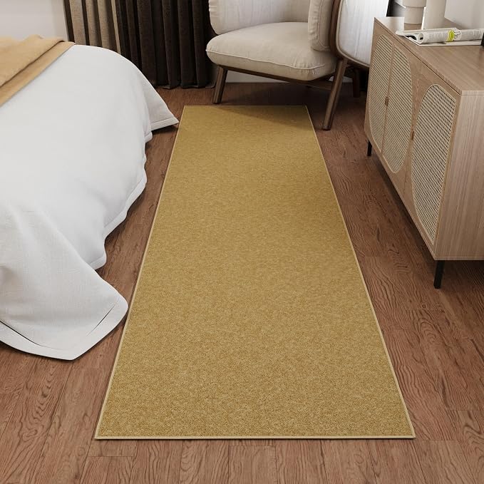 Ottomanson Hallway Runner Rug 2'7" x 9'10" Non Slip Solid Area Rugs Easy to - Image 11