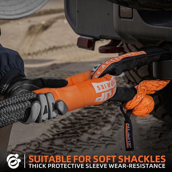 ALL-TOP Kinetic Recovery Rope Kit w/ 2 Soft Shackles, 1.5in x 30ft, Heavy Duty - Image 5