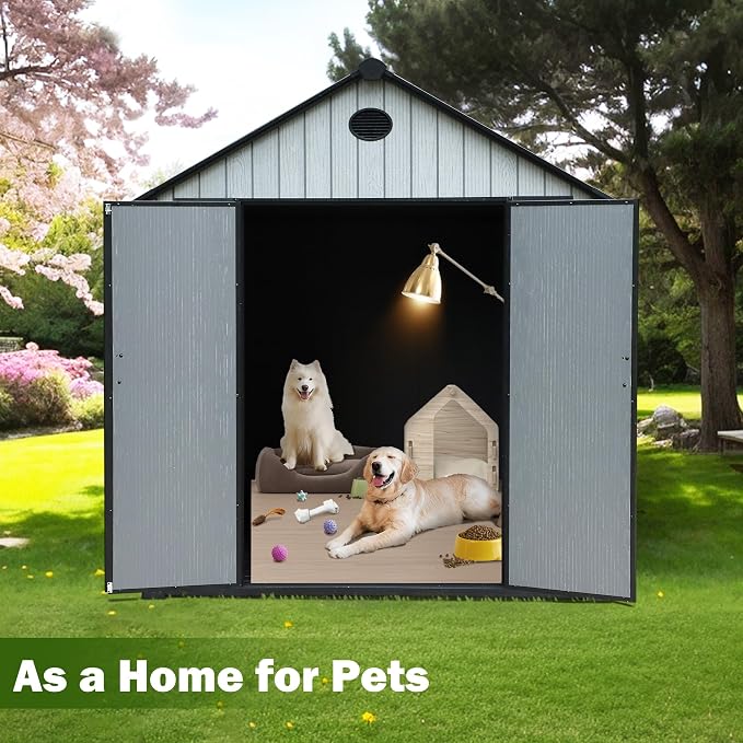 9×7 FT Outdoor Storage Shed, Large Backyard Sheds - Image 5