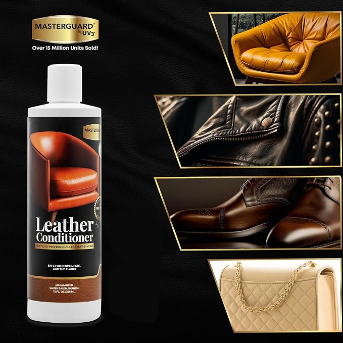 Water Based Solution Leather Cleaner and Conditioner w/ 2 Free Microfiber Cloths - Image 4
