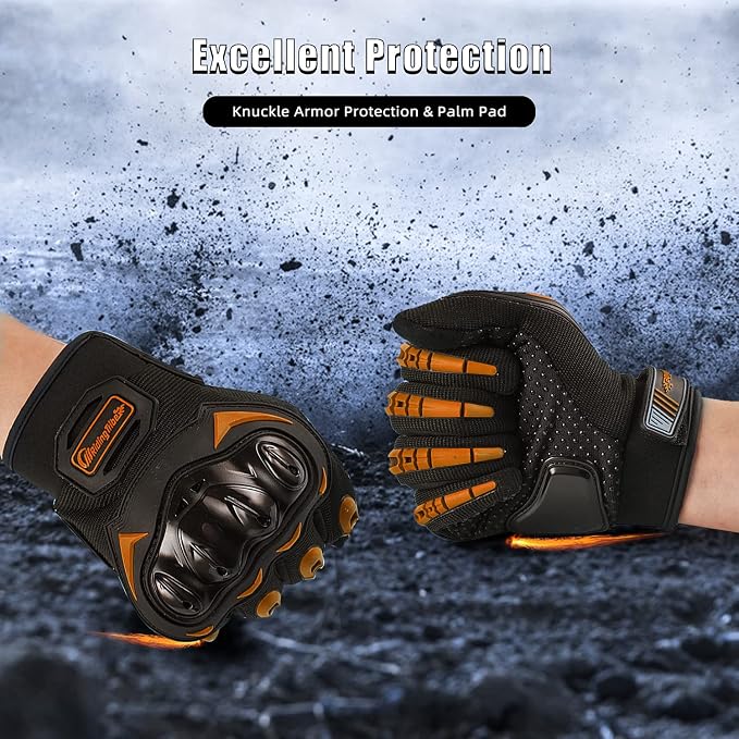 Motorcycle Gloves for Men and Women Full Finger Touchscreen Mountain Dirt Bike - Image 4