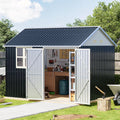 Breezz 8X10FT Outdoor Steel Storage Shed by BreezZ