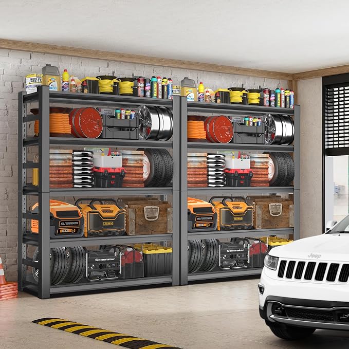 72''H Garage Shelving Heavy Duty Shelving Units, 4000LBS Ultra-Large Capacity - Image 2