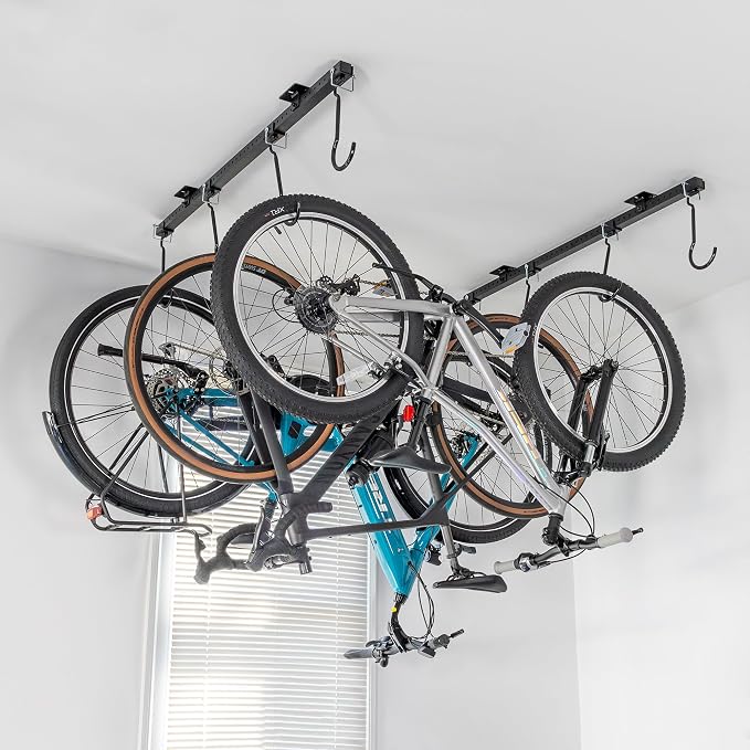 Teal Triangle Ceiling Mounted Bike Rack by TealTriangle