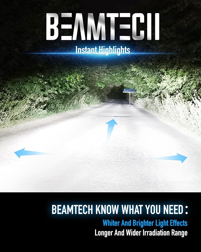 BEAMTECH H7 Light Bulb, No Adapter Need High Speed Fan 6500K Xenon White H7 - Image 7