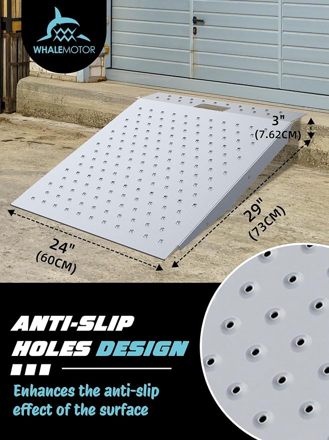 Shed Ramp 1PC, Loading Ramp for Riding Mower, 750 lbs Capacity, Shed Storage - Image 4
