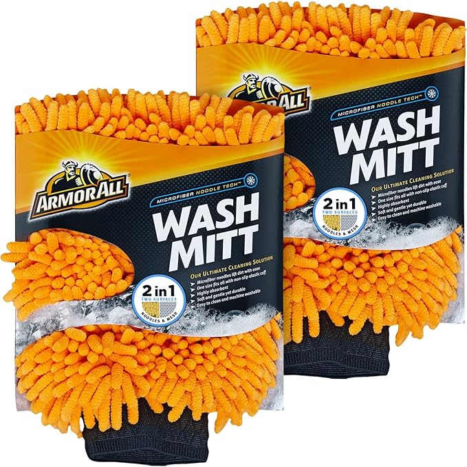 Armor All Microfiber Car Wash Mitt, Car Wash Glove - Image 8