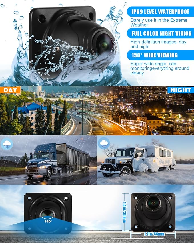 RV Backup Camera System AI WiFi GPS 7 inch Touch Screen Monitor Vehicle - Image 8